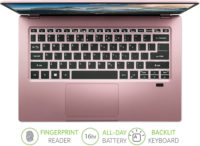 Acer 14 Inch Laptop Intel® Pentium® Sakura Pink 256GB SSD 4GB RAM (NX.A9UEK.002) #337317