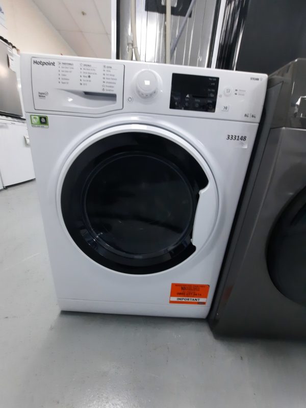 Hotpoint RDG8643WWUKN 8Kg / 6Kg Washer Dryer 1400 rpm - White - D Rated #333148