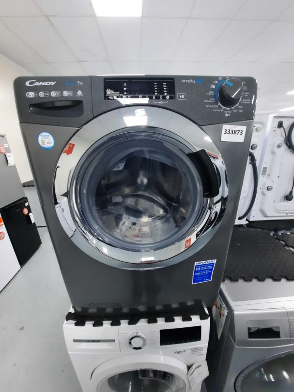 Candy Smart Pro CSOW2853TWCGE Wifi Connected 8Kg / 5Kg Washer Dryer with 1200 rpm - Graphite - F Rated #333873