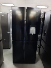 Hisense RQ560N4WB1 American Fridge Freezer - Black - F Rated #334147