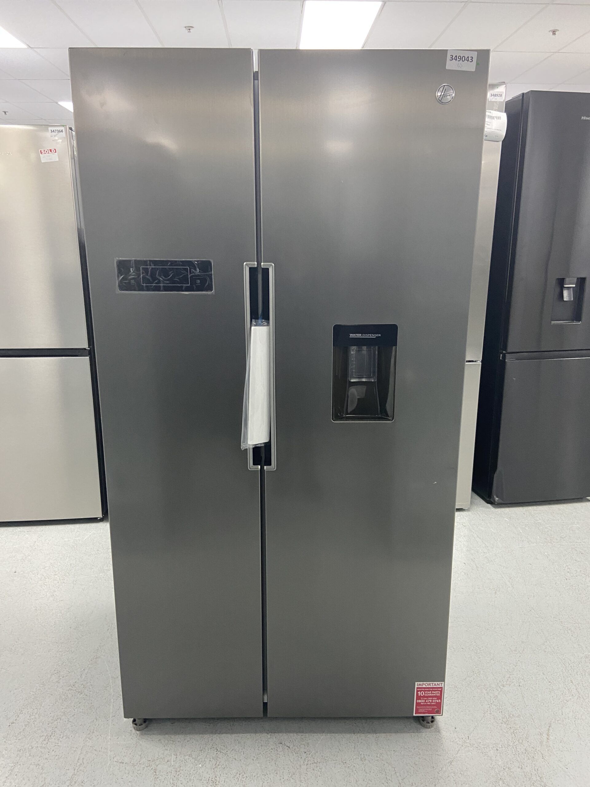 Hoover HHSBSO6174XWDK Non-Plumbed Frost Free American Fridge Freezer ...