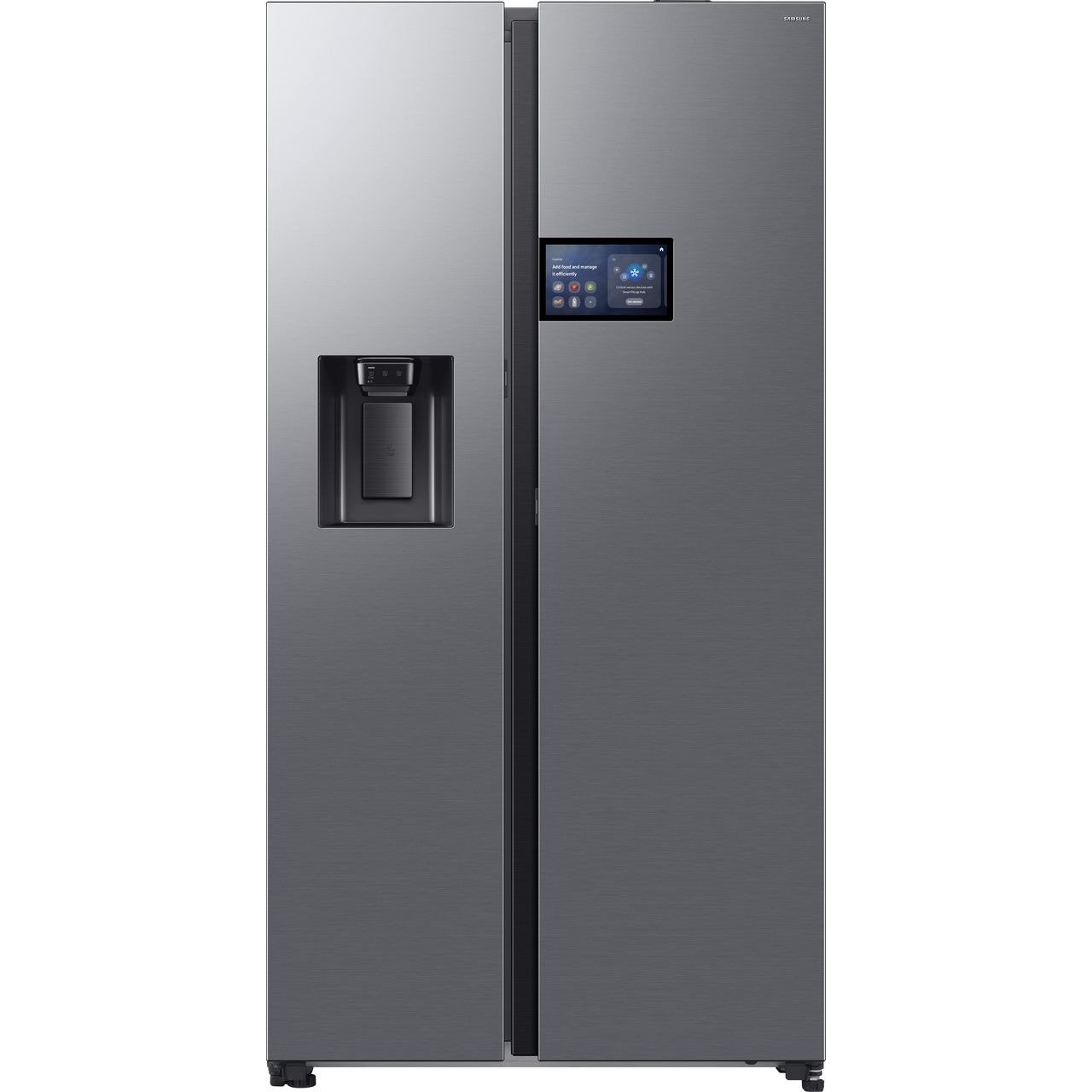Samsung Series 9 AI Home RS90F64EETEU Wifi Connected Plumbed Total No Frost American Fridge Freezer – Silver – E Rated #391781