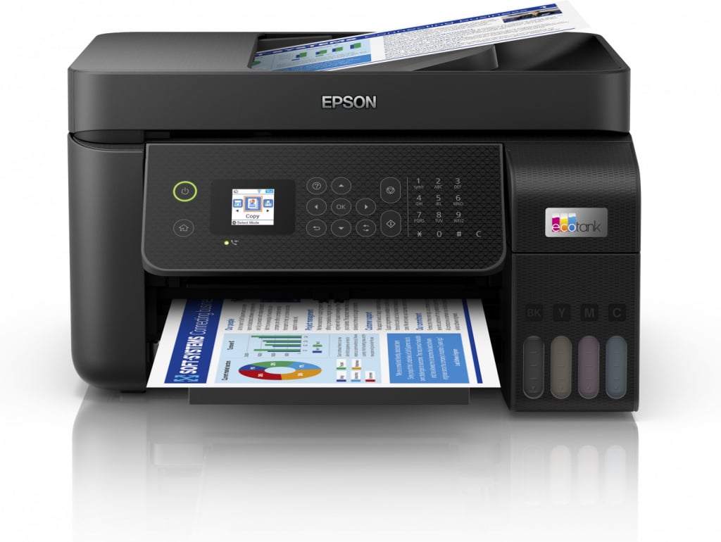 Epson EcoTank ET-4800 Inkjet & Fax All In One Wireless Printer – Black #392188