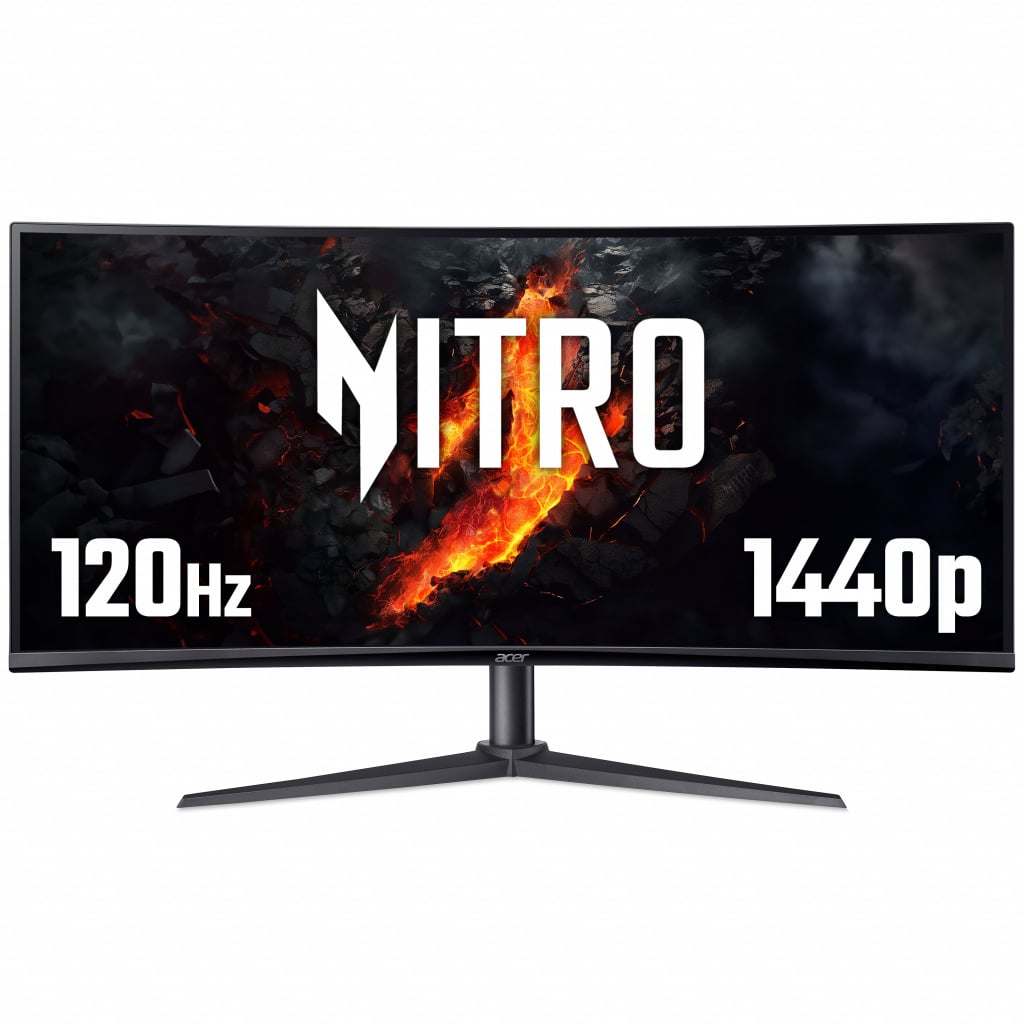 Acer Nitro XZ340CUJ0bmiiphx UltraWide Quad HD 120Hz Curved Gaming Monitor – Black #395711