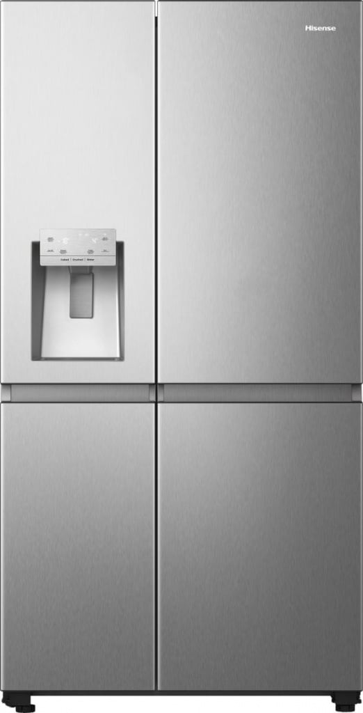 Hisense PureFlat Infinite RS818N4TIC Wifi Connected Non-Plumbed Total No Frost American Fridge Freezer – Stainless Steel – C Rated #395988
