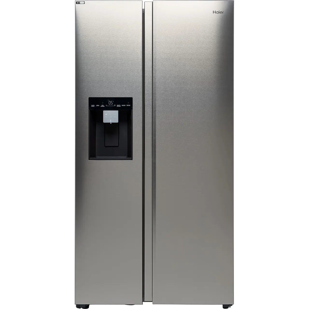 Haier HSW59F18DIMM Plumbed Frost Free American Fridge Freezer – Stainless Steel – D Rated #395386