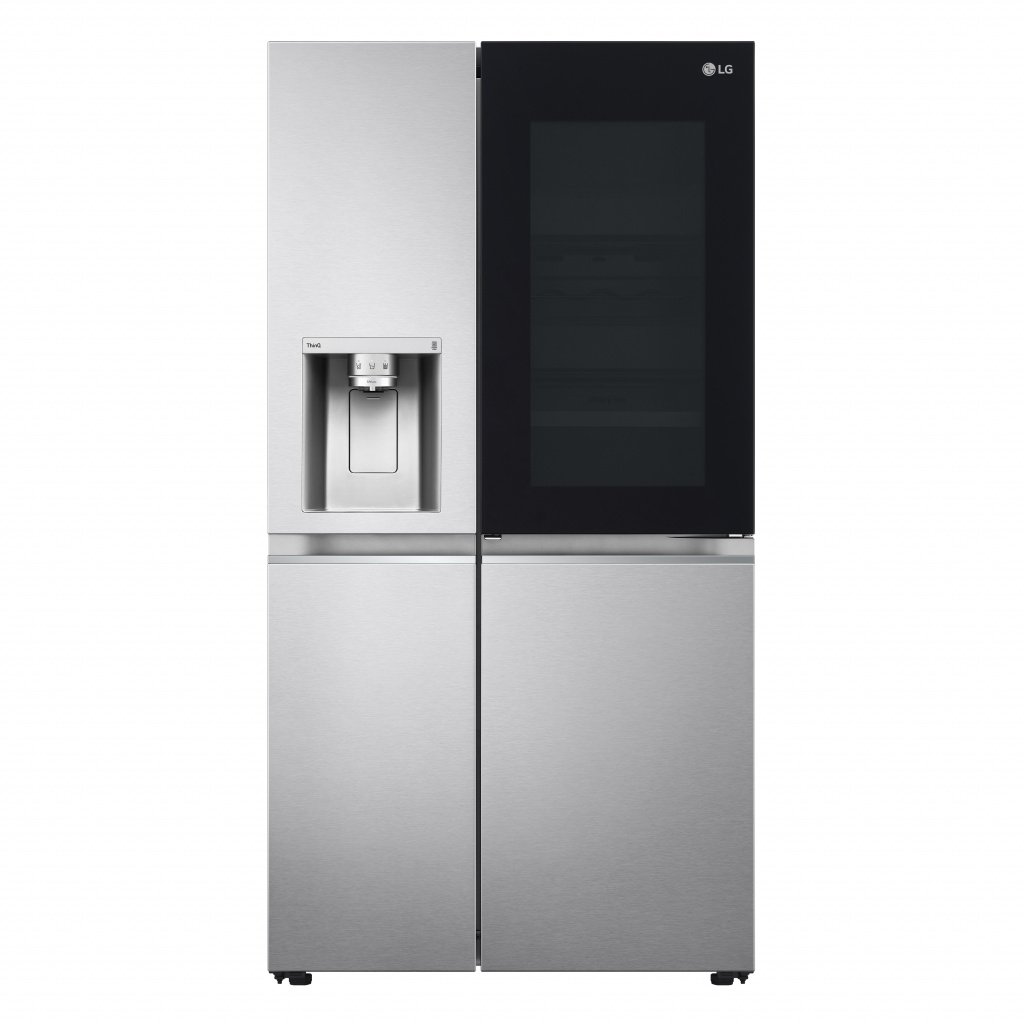 LG GSXV91BSAE Wifi Connected Non-Plumbed American Fridge Freezer with InstaView™ ThinQ™, UVnano™ Tech, NatureFRESH™ #394495