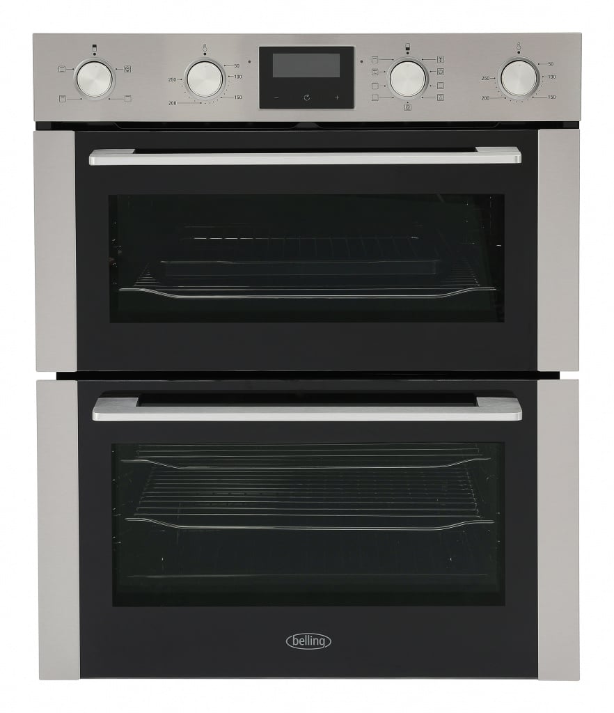 Belling ComfortCook™ BEL BI703MFC Built Under Electric Double Oven – Stainless Steel – A/A Rated #395083