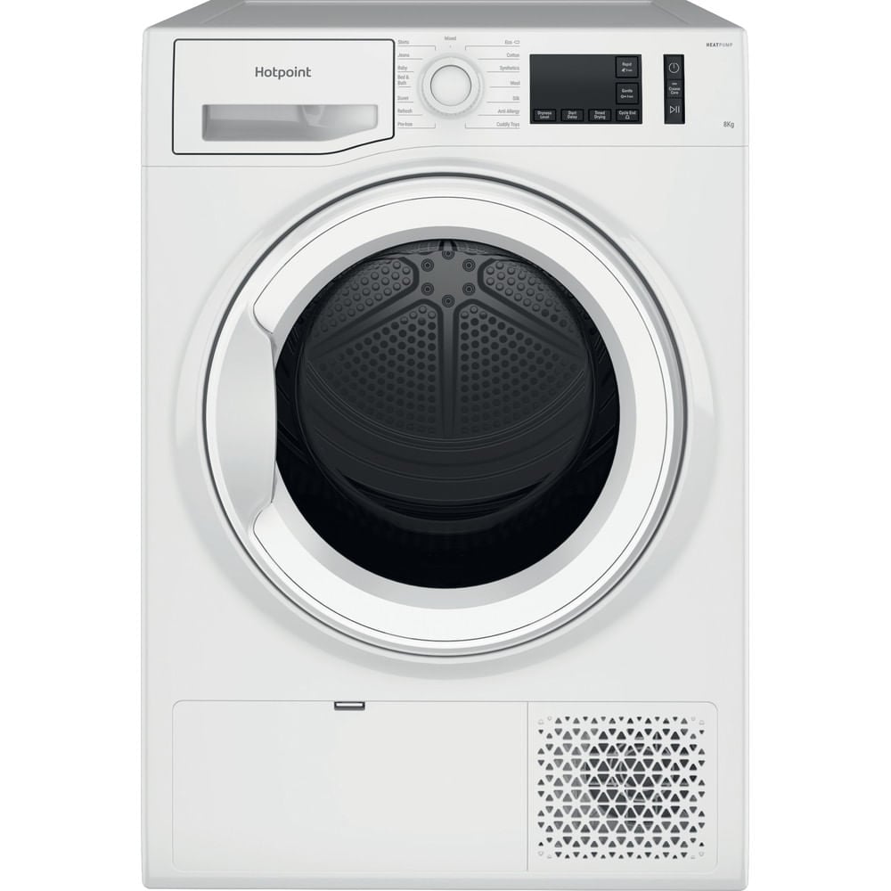 Hotpoint Crease Care NTM1182UK 8Kg Heat Pump Tumble Dryer – White – A++ Rated #396542