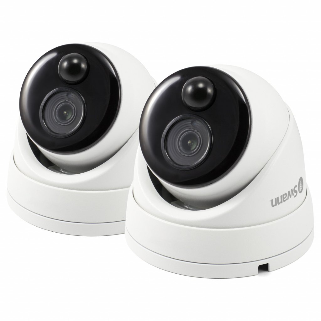 Swann Add on Dome Camera 2 Pack Full HD 1080p Smart Home Security Camera – White #395777