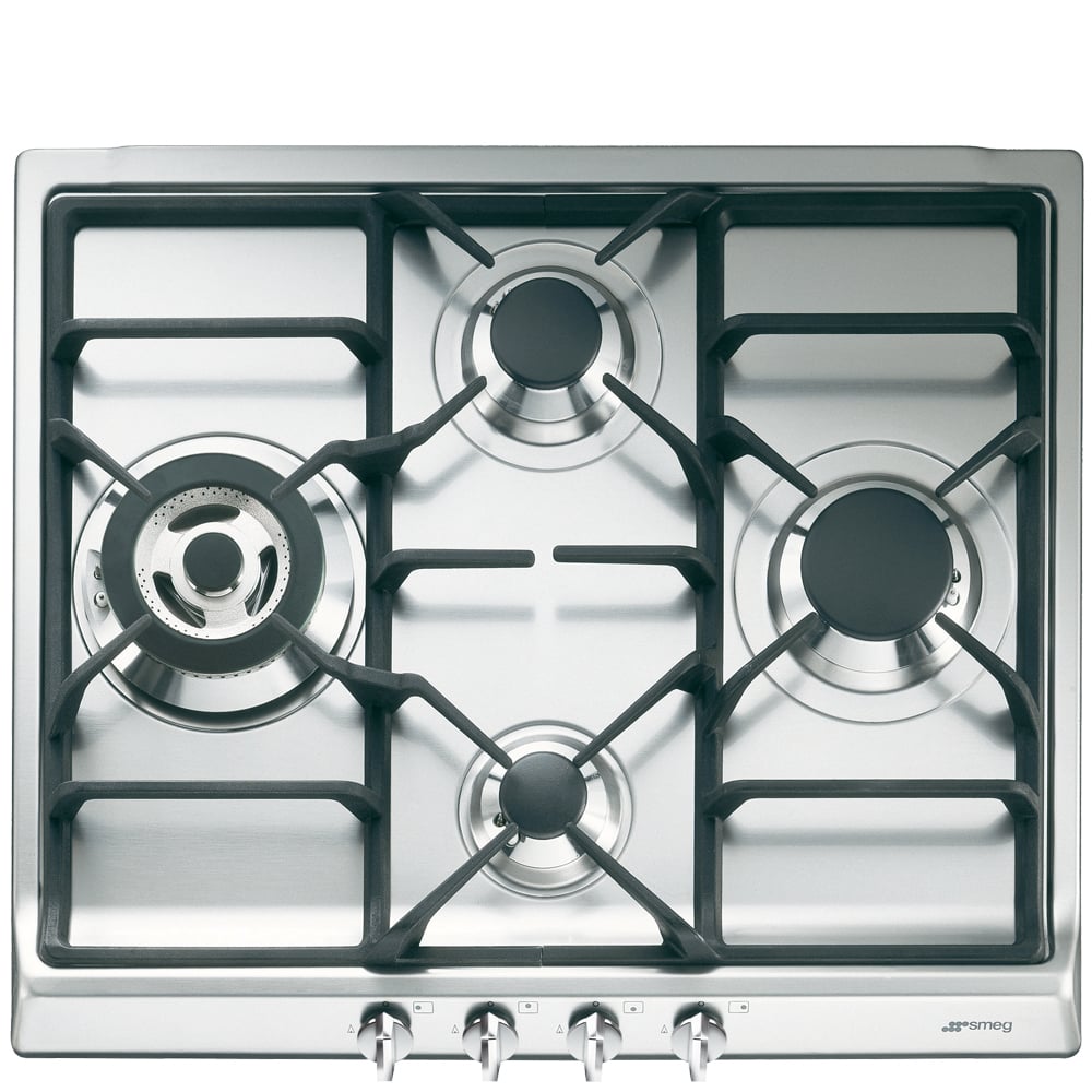 Smeg Cucina SR60GHS 60cm Gas Hob – Stainless Steel #396578