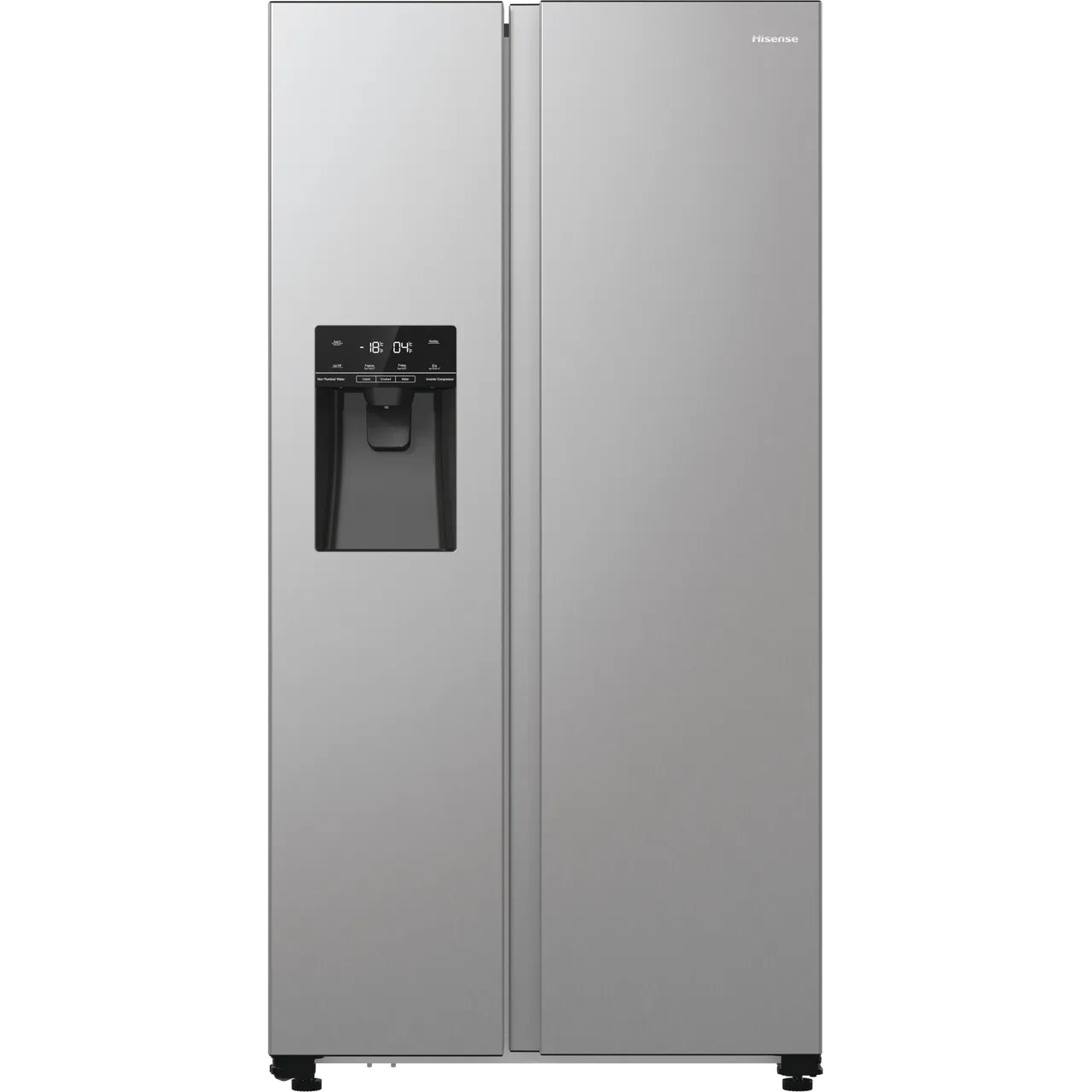 Hisense PureFlat RS5P535NTCDUK Non-Plumbed Total No Frost American Fridge Freezer – Stainless Steel – D Rated #396965