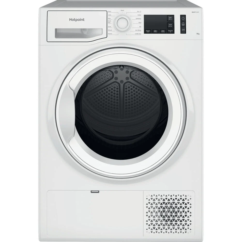 Hotpoint Crease Care NTM1192UK 9Kg Heat Pump Tumble Dryer – White – A++ Rated #399325