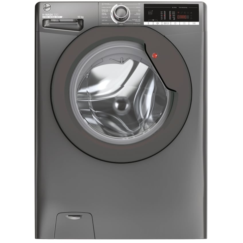 Hoover H3WO4105TARR4-80 Washing Machine, 10kg, 1400 Spin, Grey, B Rated #398573