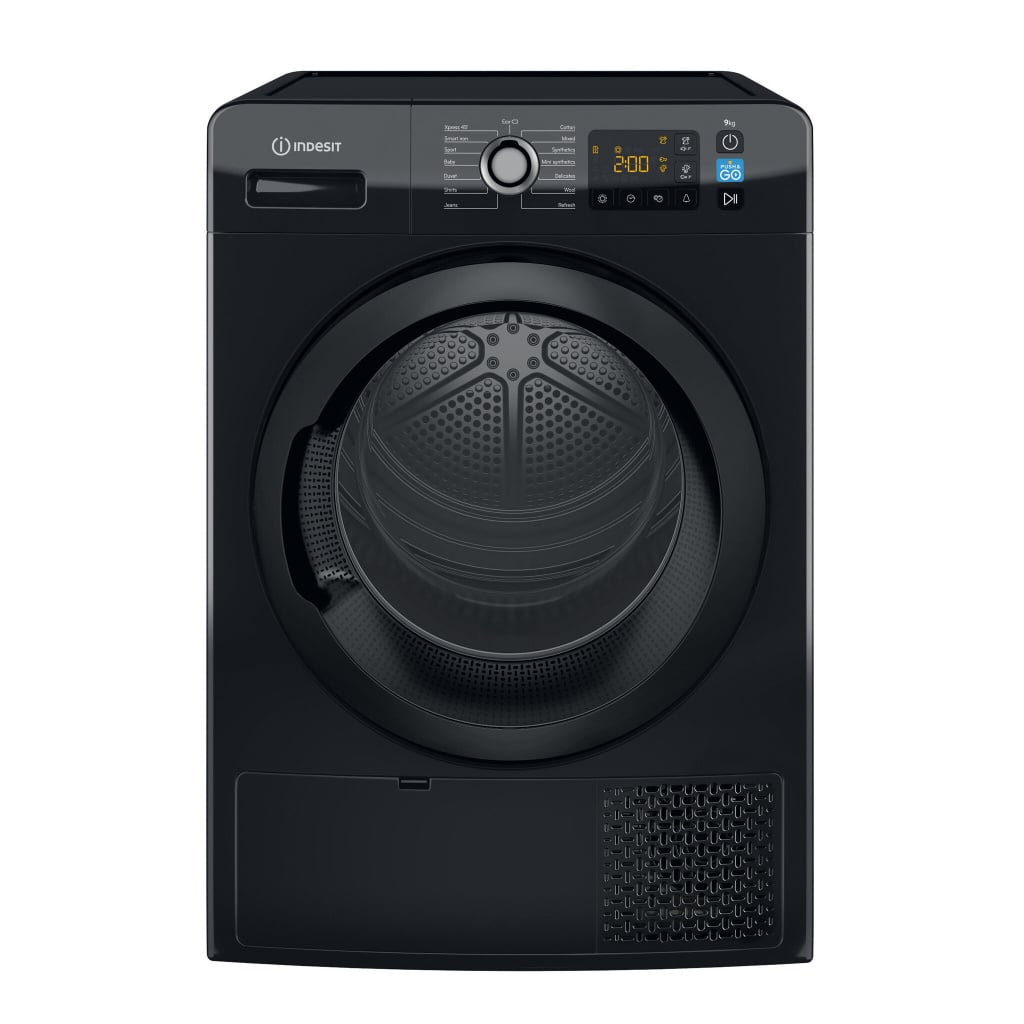 Indesit Push&Go YTM1192BXUK 9Kg Heat Pump Tumble Dryer – Black – A++ Rated #399443
