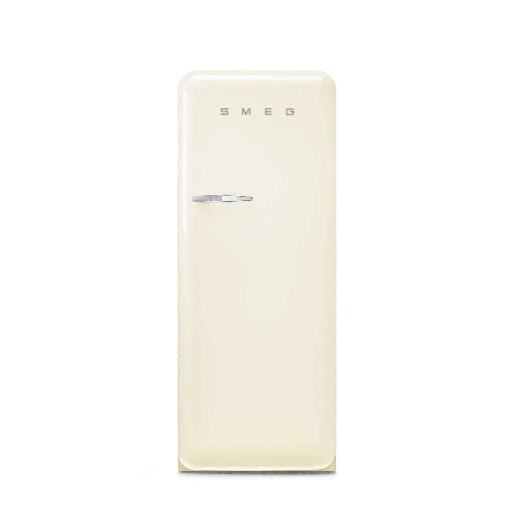 Smeg 50s Style Retro Left Hand Hinge FAB28LCR6UK 153cm Small Fridge with Ice Box – Cream – C Rated #398320