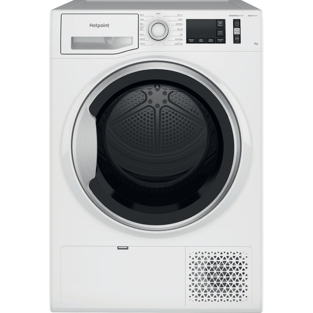 Hotpoint NTM1192SKUK 9kg Freestanding Condenser Tumble Dyer With heat Pump Tech – White #399252