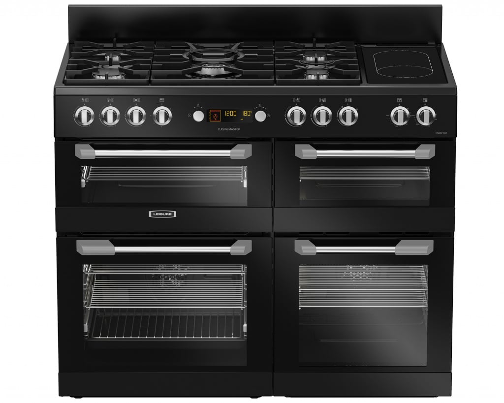 Leisure Cuisinemaster CS110F722K 110cm wide Dual Fuel Range Cooker with Gas Hob – Black – A/A/A Rated #400654