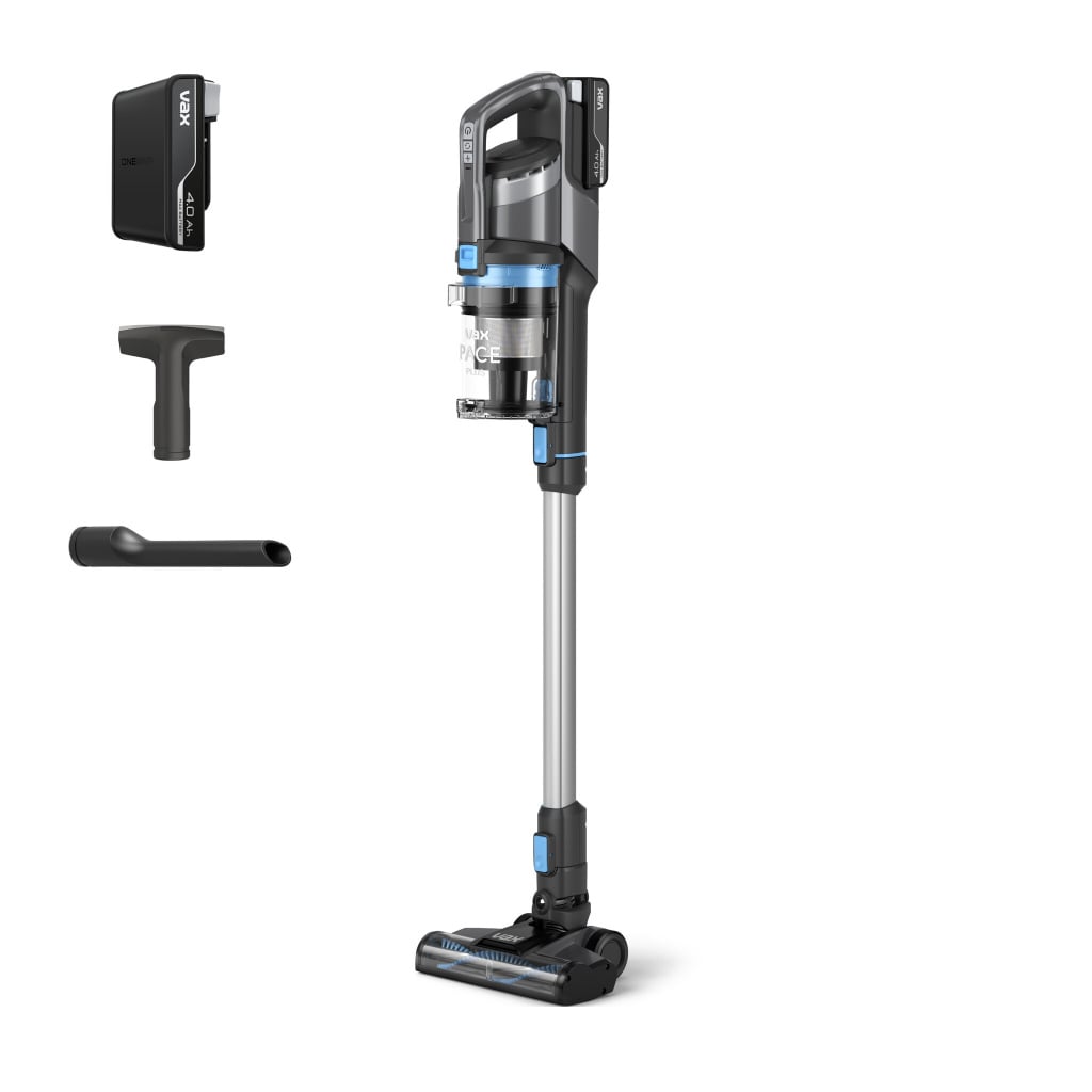 Vax Pace Plus Cordless Vacuum Cleaner with up to 40 Minutes Run Time – Graphite / Silver – CLSV-PAKA #400191