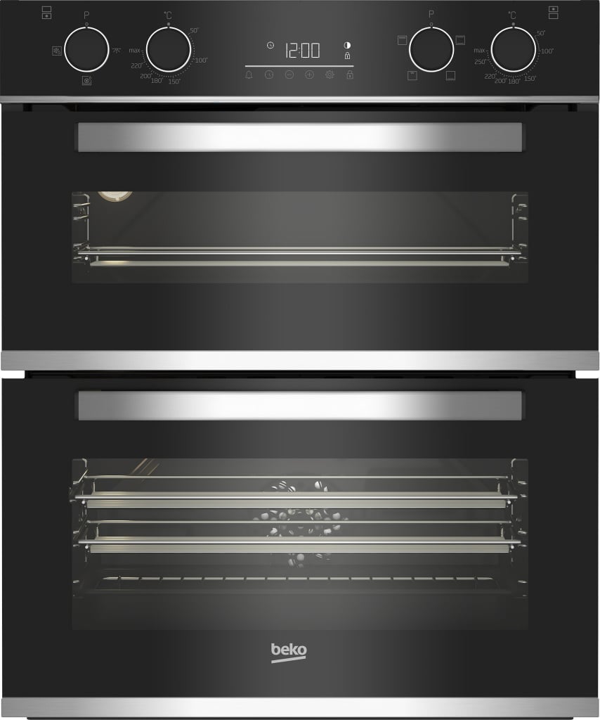 Beko bPRO 500 BBXTF25300X Built Under Electric Double Oven – Black – A/A Rated #398349