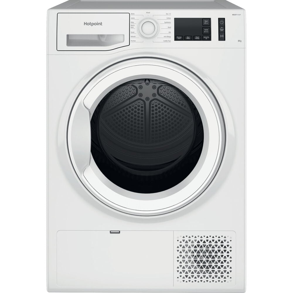 Hotpoint Crease Care NTM1182UK 8Kg Heat Pump Tumble Dryer – White – A++ Rated #399243