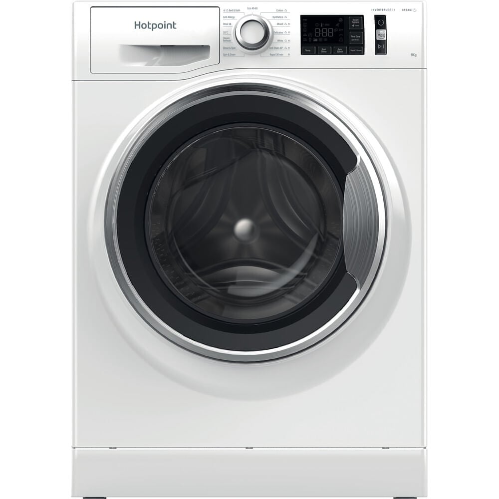 Hotpoint ActiveCare NM11 948 WC A UK 9kg Washing Machine with 1400 rpm – White – A Rated #400545