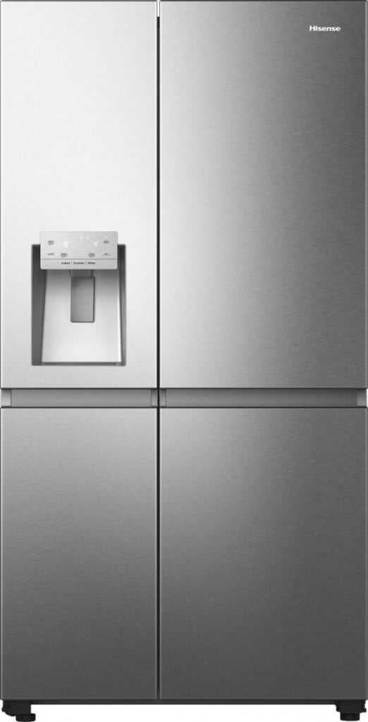 Hisense PureFlat Infinite RS818N4TIE Wifi Connected Non-Plumbed Total No Frost American Fridge Freezer – Stainless Steel – E Rated #401029