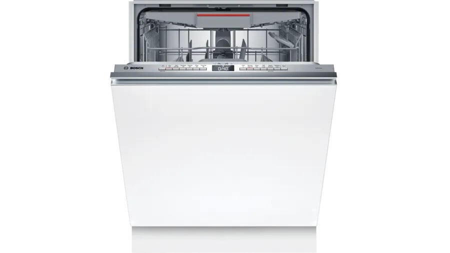 Bosch Series 4 SMV4HVX00G Wifi Connected Fully Integrated Full Size Dishwasher – Stainless Steel Control Panel with Fixed Door Hinge Kit – D Rated #400534