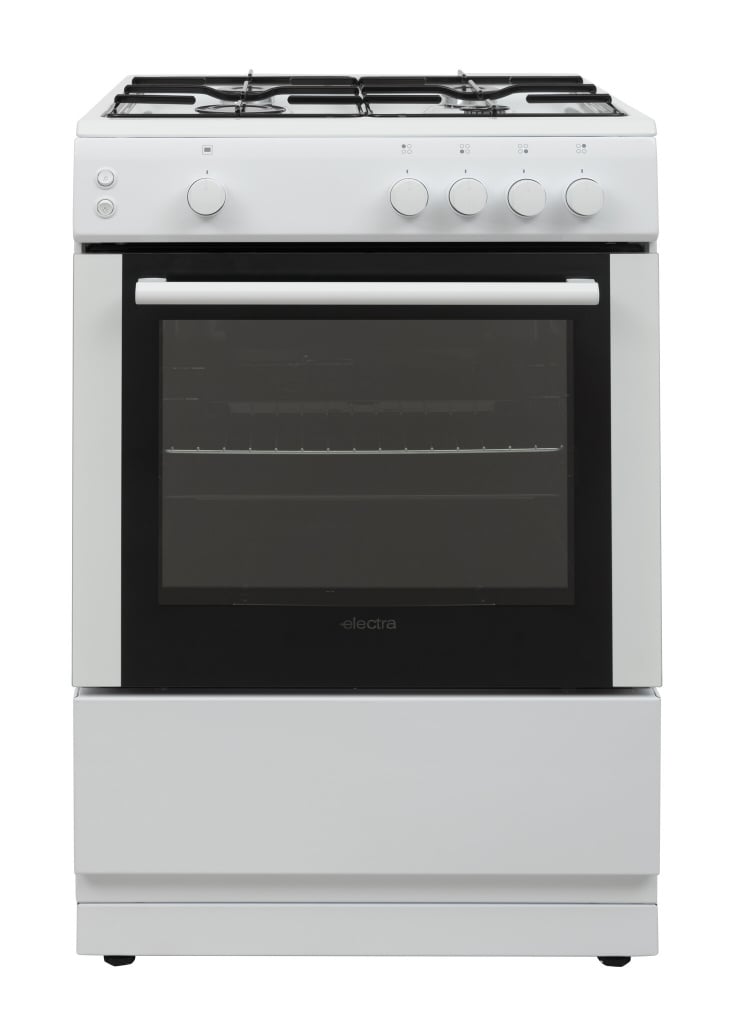 Electra SG60W/1 60cm wide Gas Cooker – White – A Rated #406007