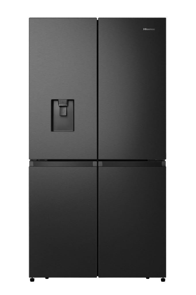 Hisense PureFlat Infinite RQ758N4SWFE Wifi Connected Total No Frost American Fridge Freezer – Black Stainless Steel – E Rated #398385