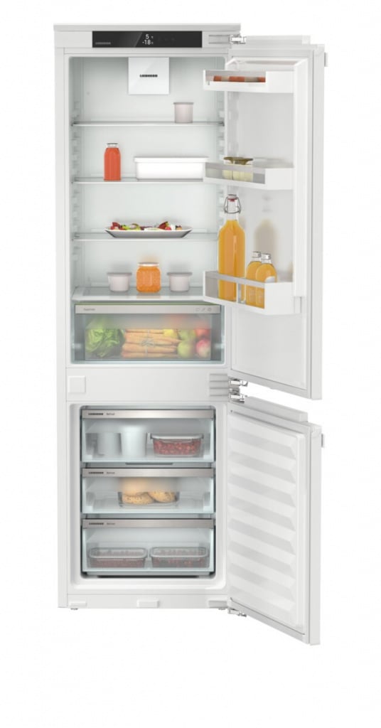 Liebherr Pure ICNe5103 177cm 70/30 Integrated Frost Free Fridge Freezer with Fixed Door Fixing Kit – White – E Rated #398180