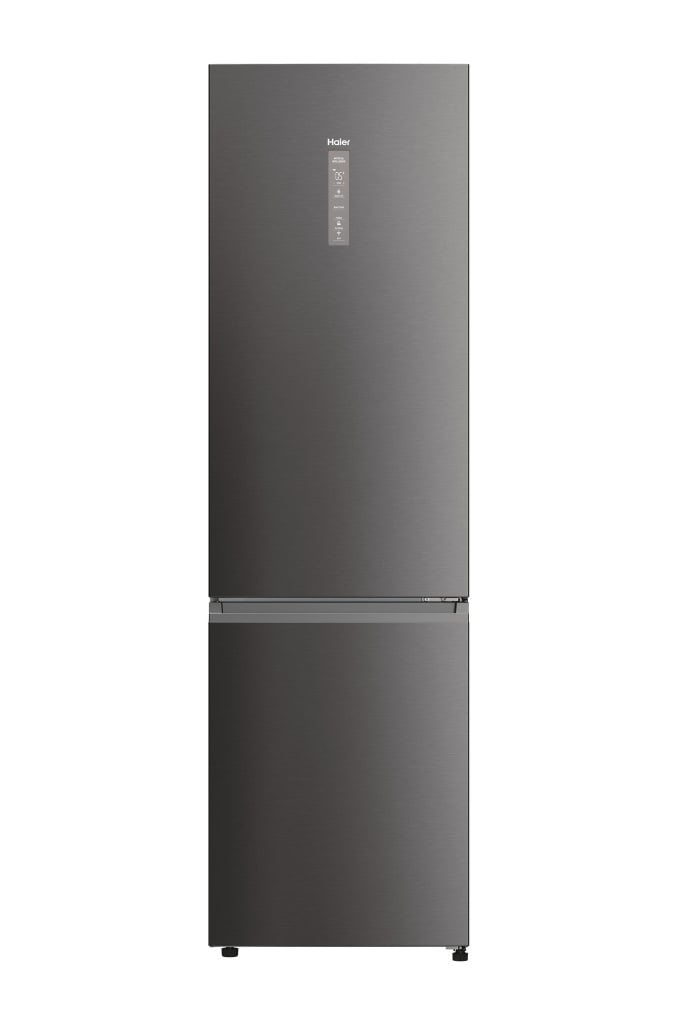 Haier HDPW5620ANPD Wifi Connected 205cm 70/30 No Frost Fridge Freezer – Dark Inox – A Rated #398273