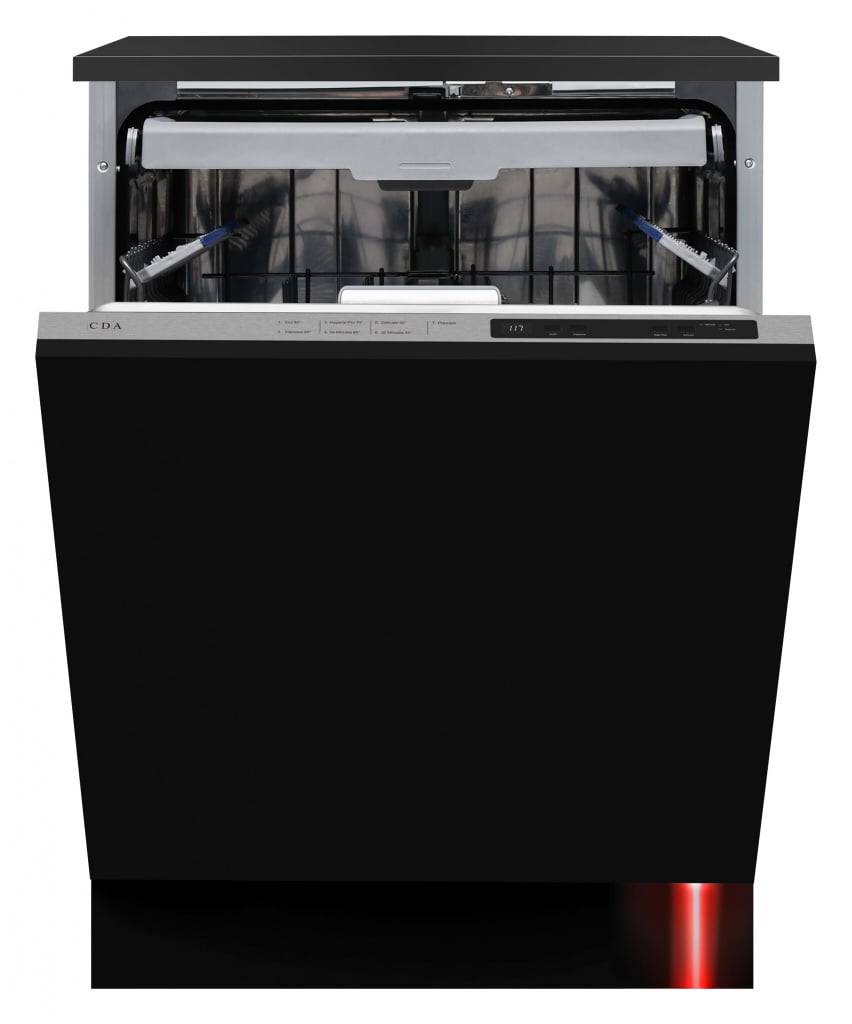 CDA CDI6210 Fully Integrated Full Size Dishwasher – Stainless Steel Control Panel with Fixed Door Fixing Kit – E Rated #397723