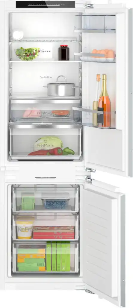 NEFF N70 KI7863DD0G 177cm 60/40 Integrated Fridge Freezer with Fixed Door Hinge – White – D Rated #401388
