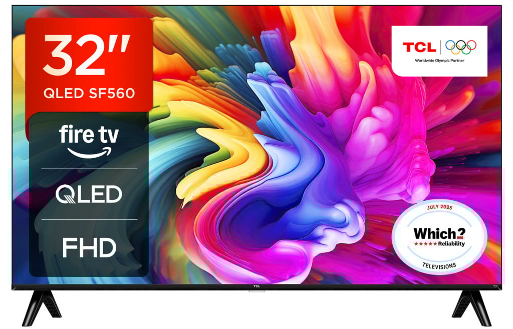 TCL SF560 32″ Full HD QLED Smart Fire Freely TV [2025] – 32SF560-UK #401279