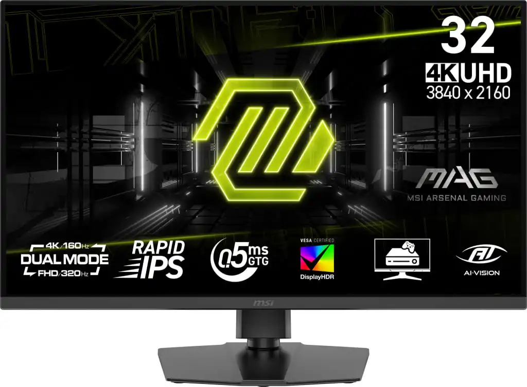 MSI MAG 322URDF E16 31.5″ 4K Ultra HD 160Hz Gaming Monitor – Black #401784