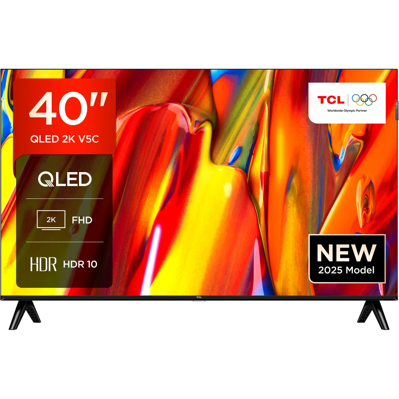 TCL V5C 40″ Full HD QLED Smart Android TV [2025] – 40V5C-UK #401272