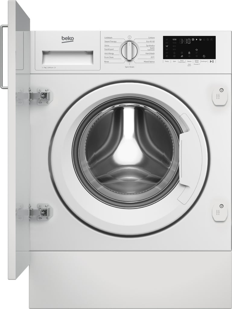Beko WTIK72121 Integrated 7kg Washing Machine with 1200 rpm – White – A Rated #402310