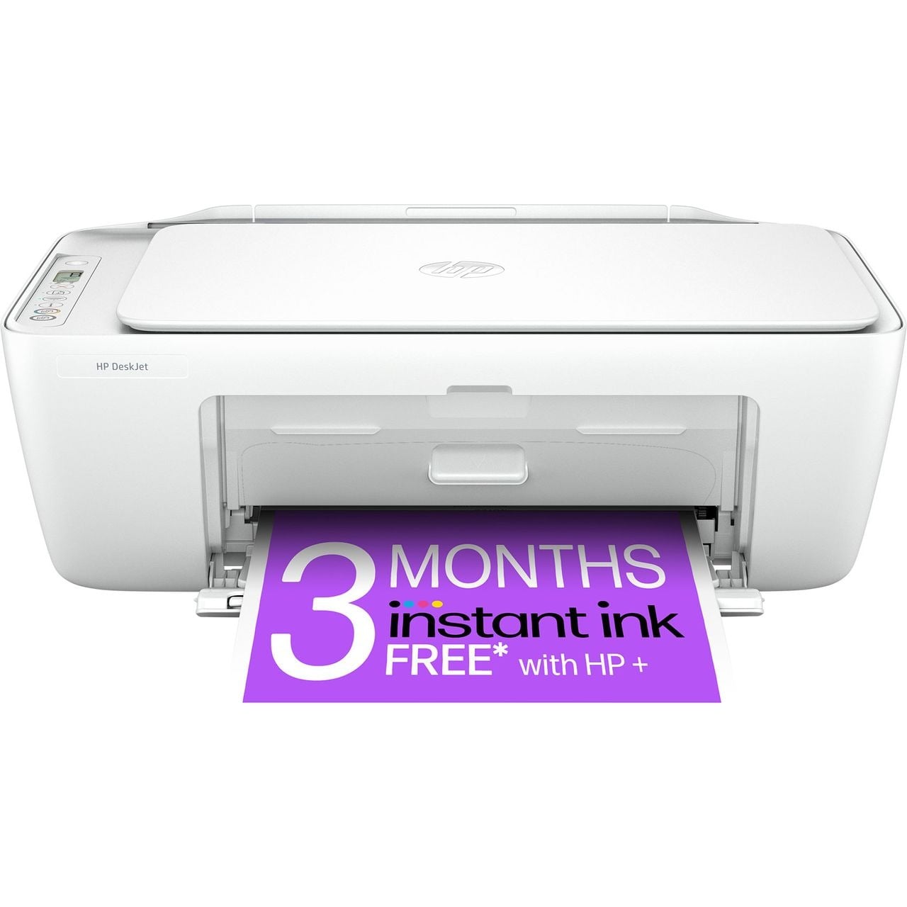 HP Deskjet 2810e Wireless Inkjet Printer Includes 3 months of Instant Ink with HP+ – White #402737
