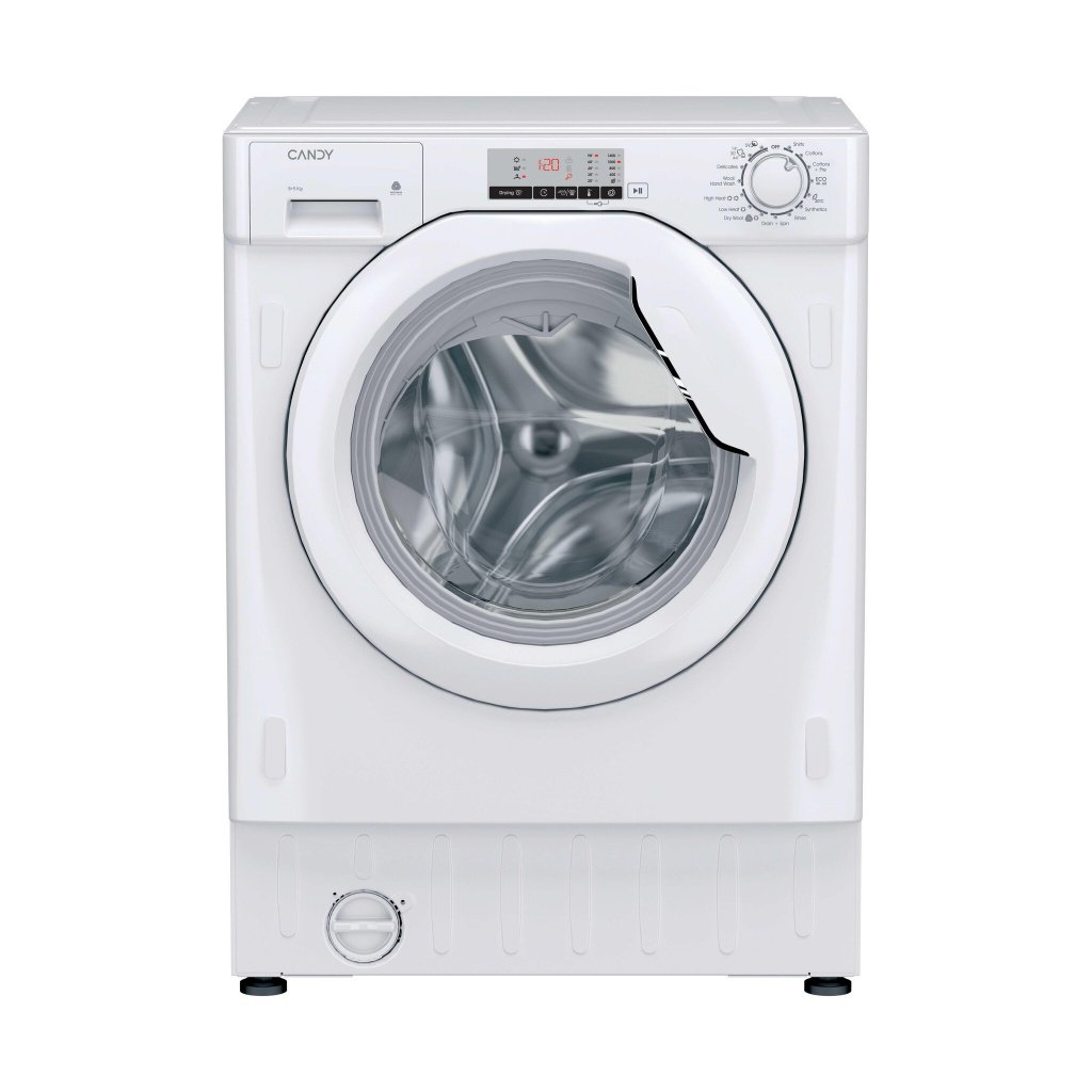 Candy Smart CBD 485D22-S Integrated 8Kg / 5Kg Washer Dryer with 1400 rpm – White – E Rated [Wash&Dry], D Rated [Wash Only] #401810