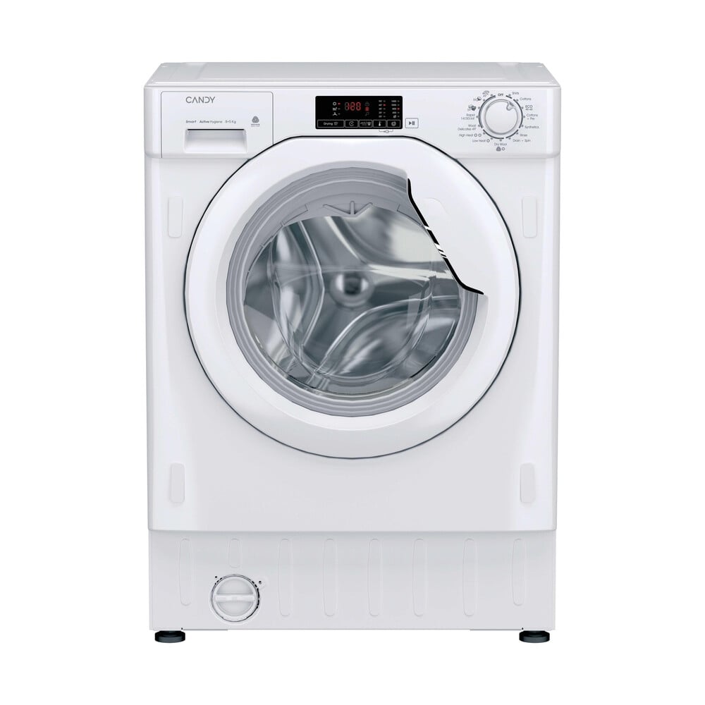 Candy Smart CBD 485D14-80 Integrated 8Kg / 5Kg Washer Dryer with 1400 rpm – White – E Rated [Wash&Dry], B Rated [Wash Only] #401908
