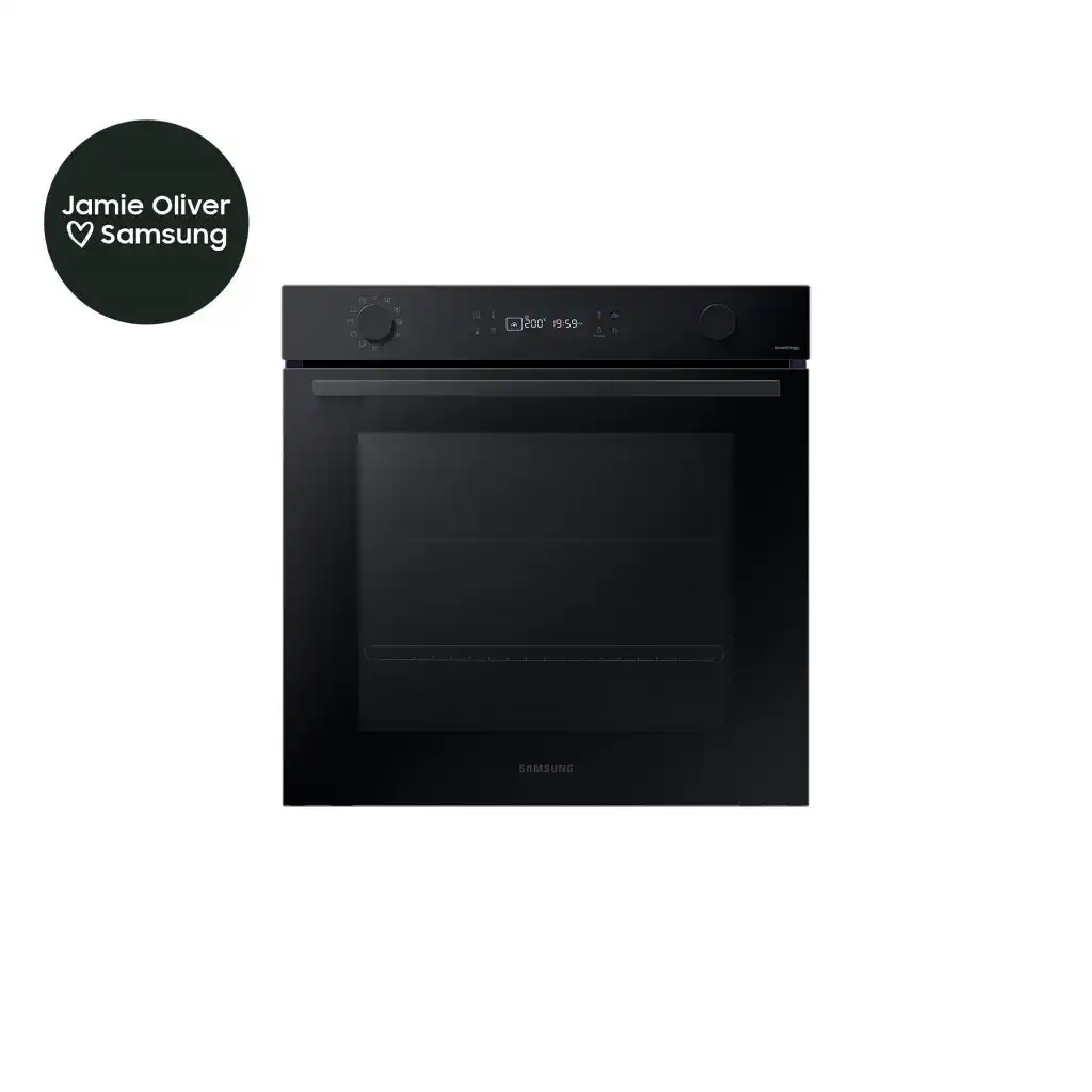 Samsung Bespoke Series 4 NV7B41307AK Wifi Connected Built In Electric Single Oven with Pyrolytic Cleaning – Black Glass – A+ Rated #402212