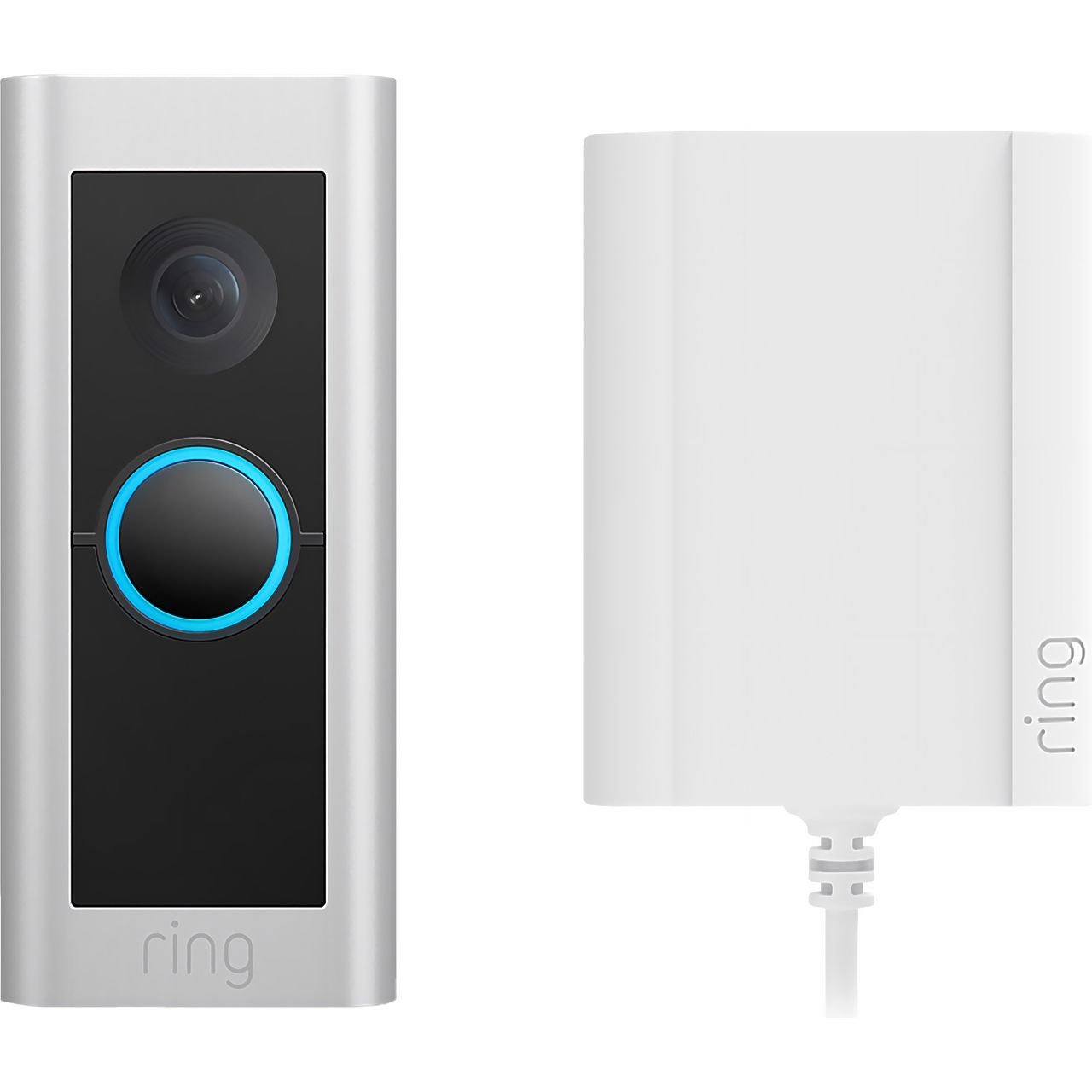 Ring Video Doorbell Pro 2 Plug-In Smart Doorbell HD+ 1536p – Nickel #402259