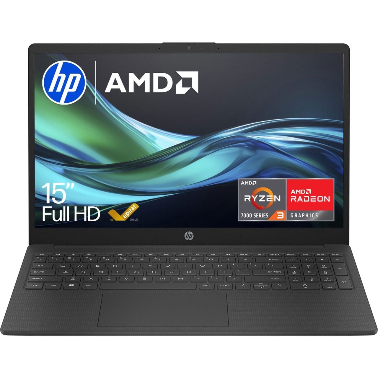 HP 15-fc0045na 15.6″ Laptop – AMD Ryzen™ 3, 256GB SSD, 8 GB RAM – Black #402278