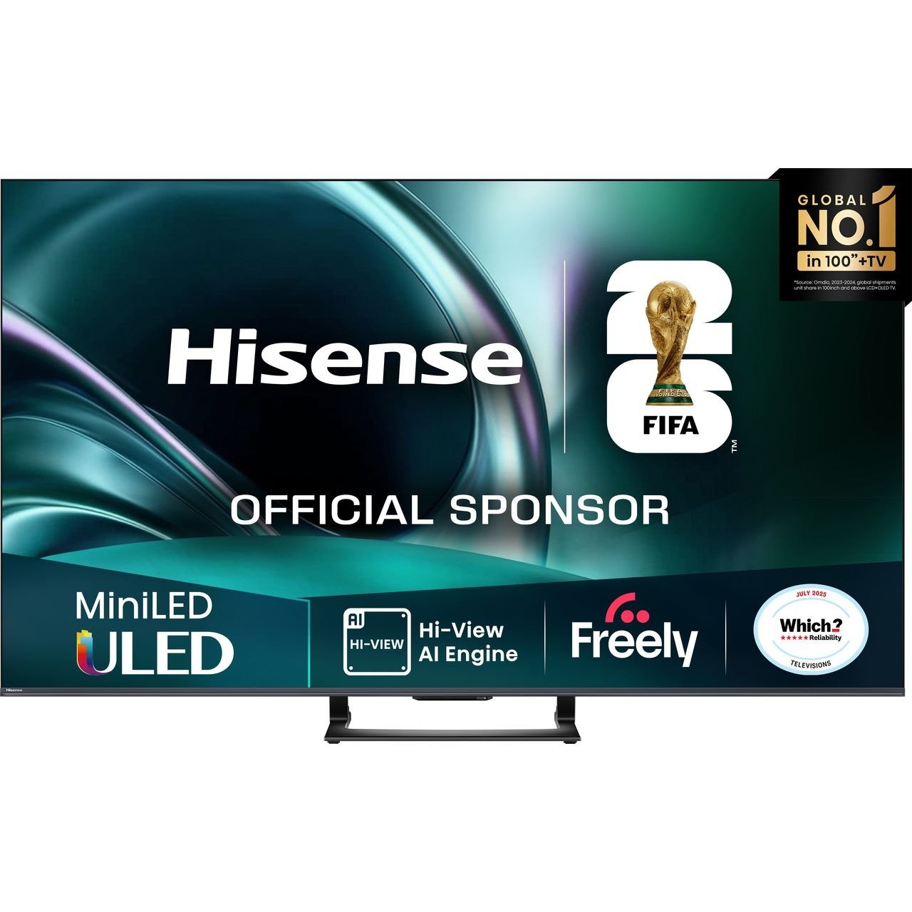 Hisense U7Q 55″ 4K Ultra HD MiniLED Smart Freely TV [2025] – 55U7QTUK #401662