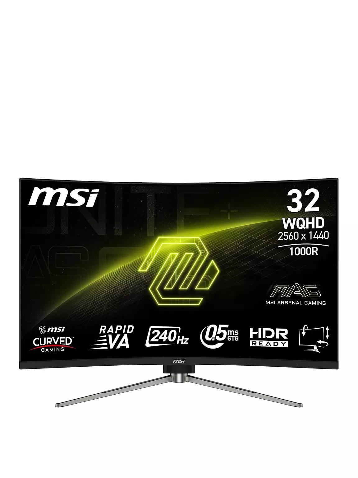 MSI MAG 325CQRXF E2 – 32in – WQHD – 240Hz – Curved Gaming Monitor – Black #402889