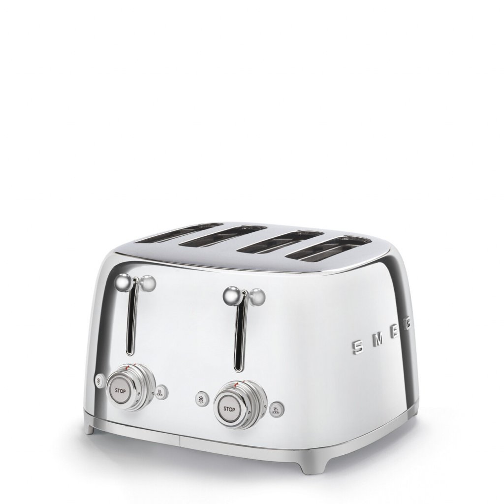Smeg 50’s Retro TSF03SSUK 4 Slice Toaster – Stainless Steel #401082