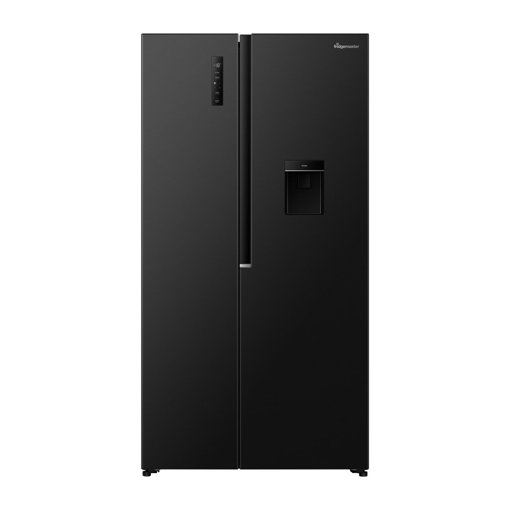 Fridgemaster MS91558DEB Total No Frost American Fridge Freezer – Black – E Rated #401389