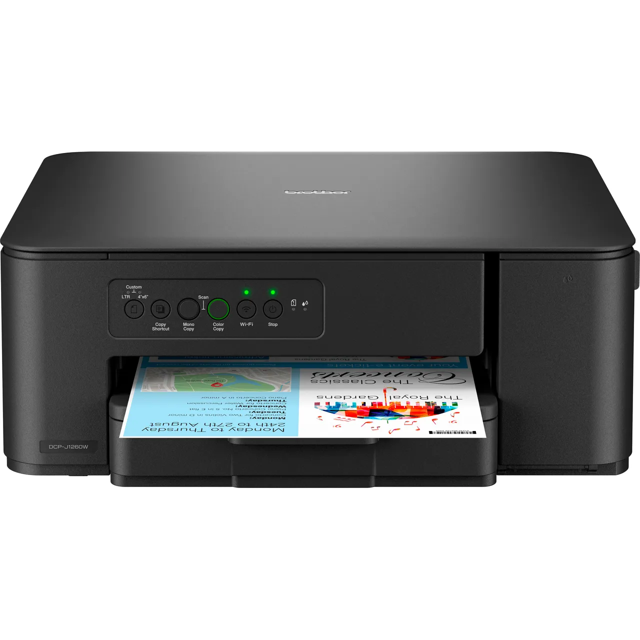 Brother Compact DCP-J1260W Wireless Inkjet Printer – Black #403130