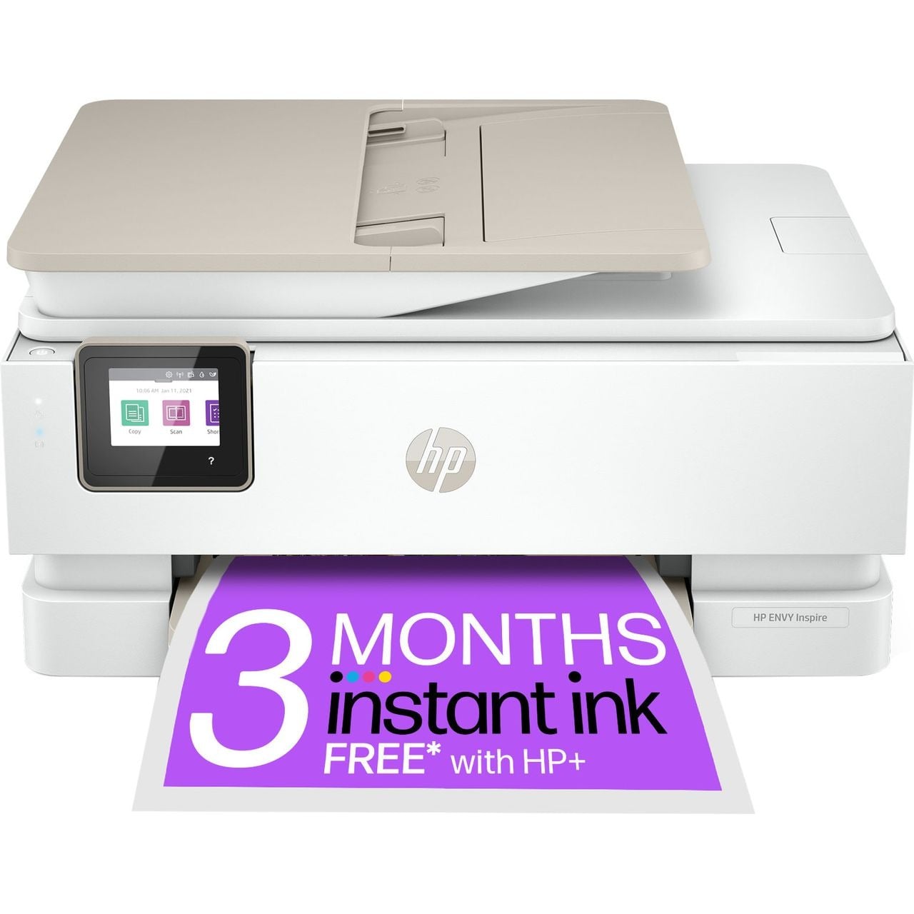 HP Envy Inspire 7920e All-in-One Wireless Inkjet Printer Includes 3 months of Instant Ink with HP+ – White #404351